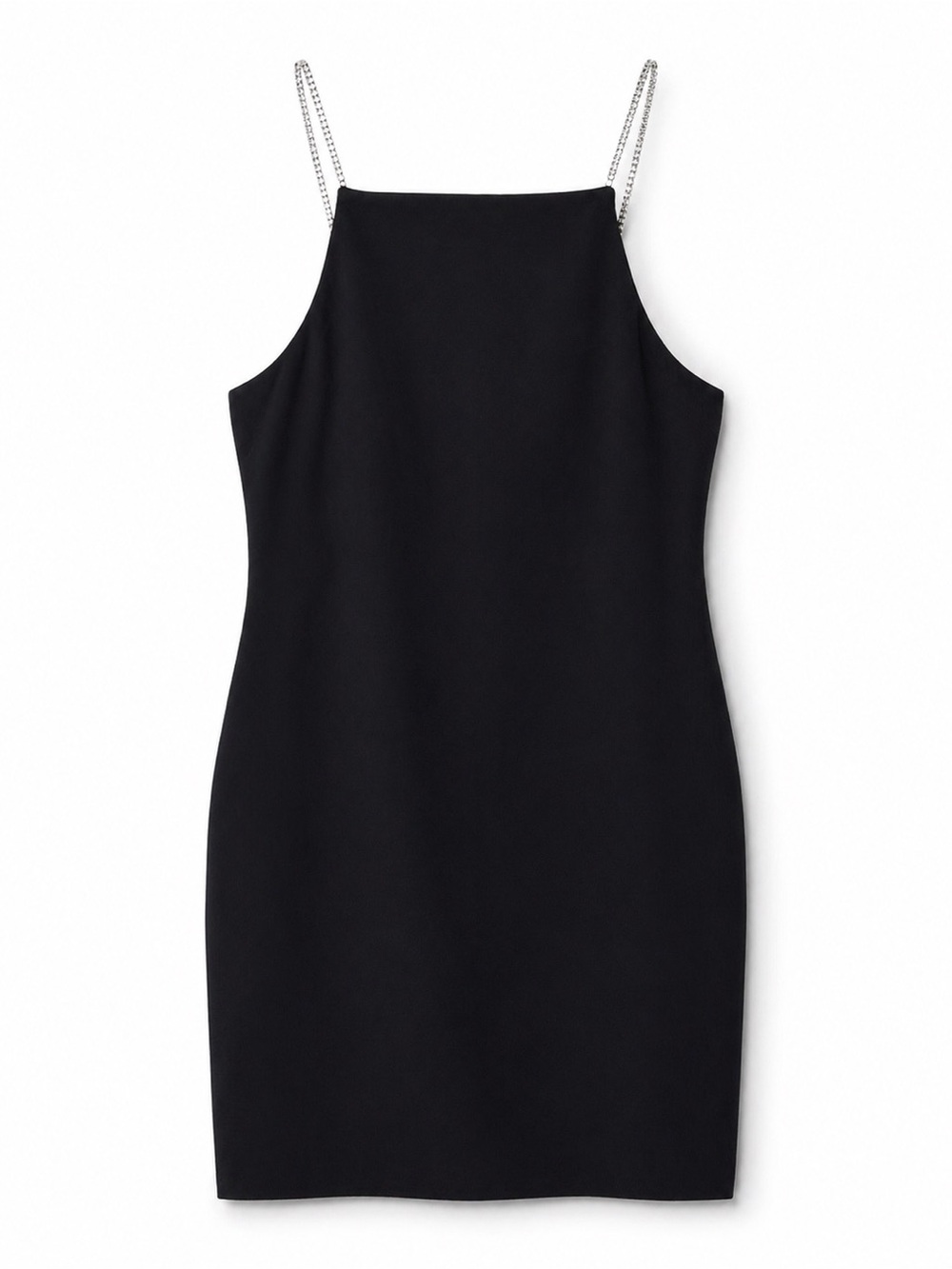 Banana Republic Black Mini Dress with Chain Straps